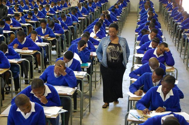 Matric students from uMlazi Comtech high school in uMlazi south of Durban started their matric exams well as they were writing their National Senior Certificate English paper 1. The matric exams start on 27 October until the 28 November 2014. Picture Phumlani Thabethe Date 27 October 2014