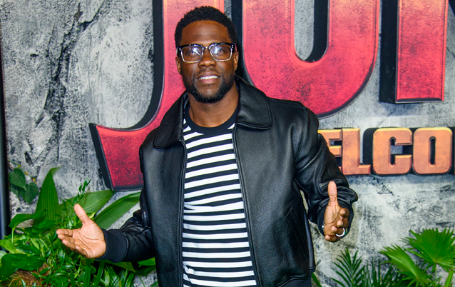 Kevin Hart back at work following car crash