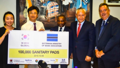 Korean Embassy Donates Sanitary Pads To The Ministry of Basic Education