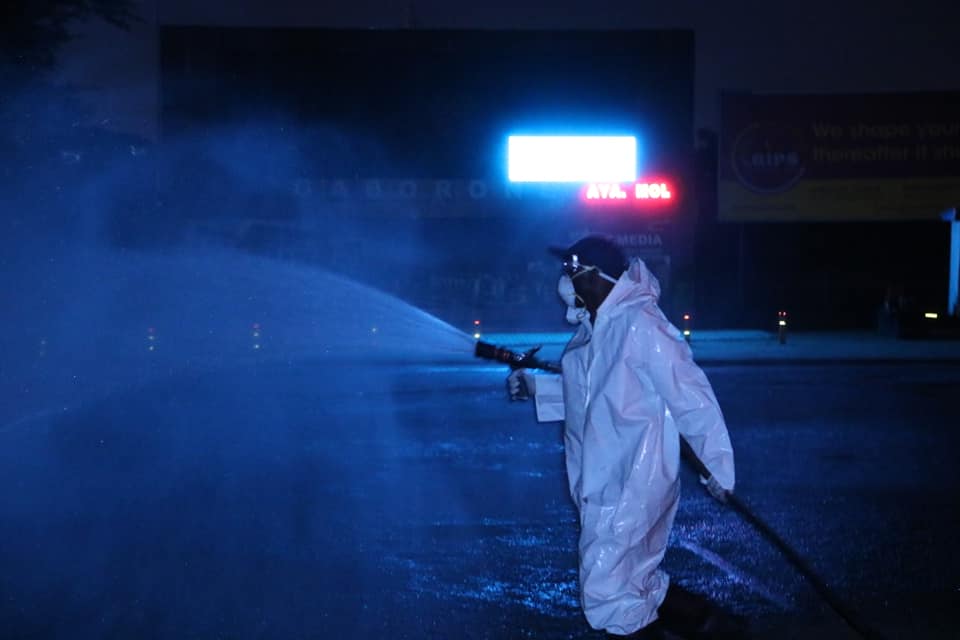 DISINFECTION OF PUBLIC AREAS